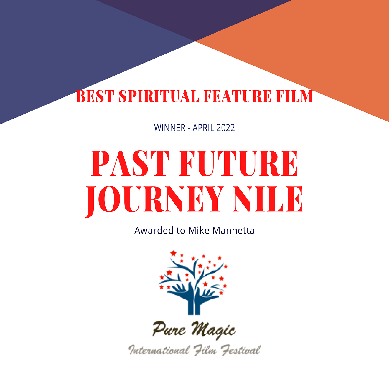 Pure Magic Film Festival Spiritual Award
